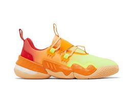 Adidas: Оранжевые кроссовки 