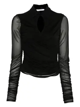 Max Mara: Блуза в сетку 