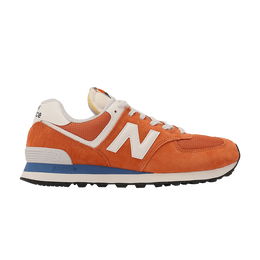 New Balance: Оранжевые кроссовки  574