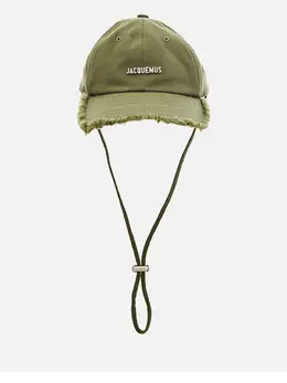 Jacquemus: Зелёная кепка 