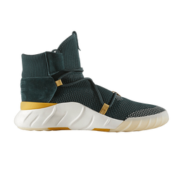 Adidas: Зелёные кроссовки  Primeknit