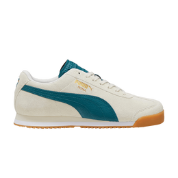 PUMA: Зелёные кроссовки  Suede
