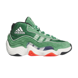 Adidas: Зелёные кроссовки  Crazy