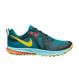 Nike: Зелёные кроссовки  Air Zoom