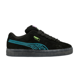 PUMA: Чёрные кроссовки  Suede