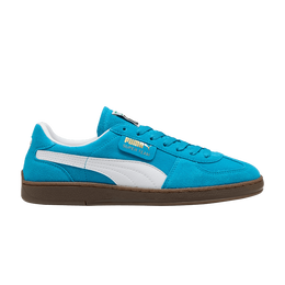 PUMA: Голубые кроссовки  Suede