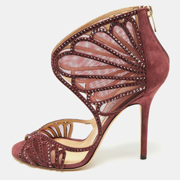 Jimmy Choo: Бордовые сандалии 