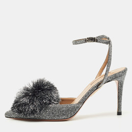 Aquazzura: Серебристые сандалии 