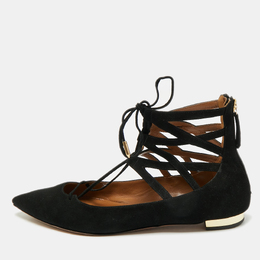 Aquazzura: Чёрные балетки 