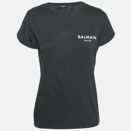 Balmain: Чёрная футболка 