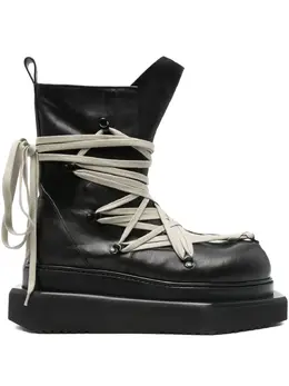 Rick Owens: Чёрные ботинки 