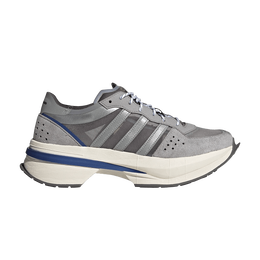 Adidas: Серые кроссовки 