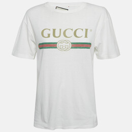 Gucci: Белая футболка 