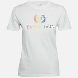 Balenciaga: Белая футболка 