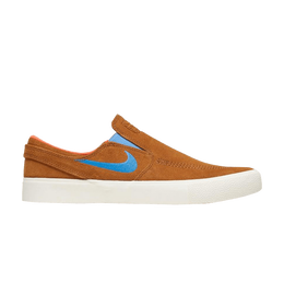 Nike: Голубые кроссовки  Zoom Janoski