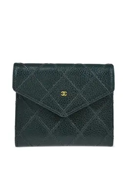 CHANEL Pre-Owned: Тёмный кошелёк 