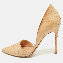 Gianvito Rossi: Бежевые туфли 