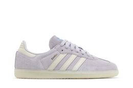 Adidas: Серебристые кроссовки  Samba