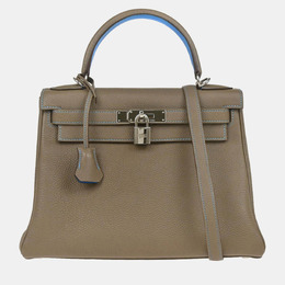 Hermes: Коричневая сумка  Kelly 28