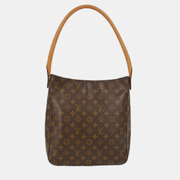 Louis Vuitton: Коричневая сумка  Looping