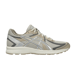 Asics: Серебристые кроссовки 