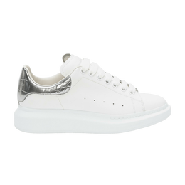 Alexander McQueen: Серебристые кроссовки  Oversized