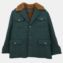 Prada: Зелёное пальто 