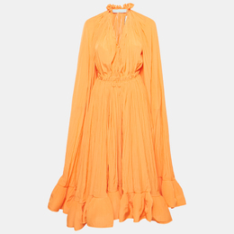 Lanvin: Оранжевый плащ 