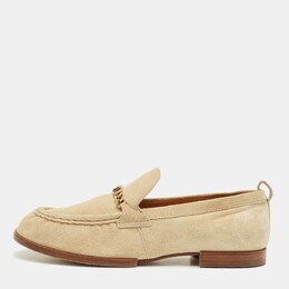 Tod's: Бежевые лоферы  T