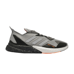 Adidas: Серебристые кроссовки 