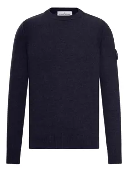 Stone Island: Синий свитер 