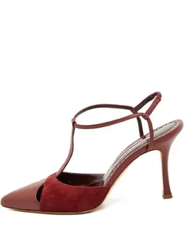Manolo Blahnik: Бордовые туфли 