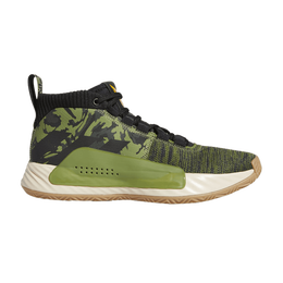 Adidas: Зелёные кроссовки  Dame 5