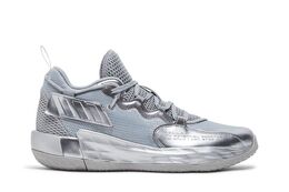 Adidas: Серебристые кроссовки  Dame 7