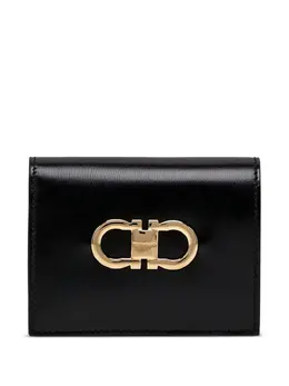 Ferragamo: Чёрный кошелёк  Gancini