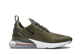 Nike: Зелёные кроссовки  Air Max 270