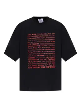 VETEMENTS: Футболка с принтом 