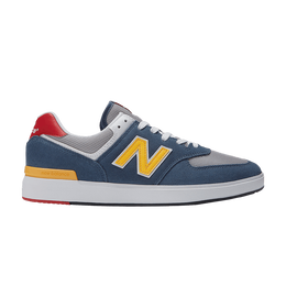 New Balance: Синие кроссовки  574