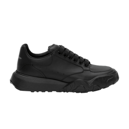 Alexander McQueen: Чёрные кроссовки  Oversized Court