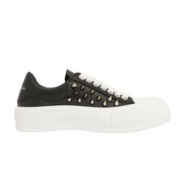 Alexander McQueen: Чёрные кроссовки  Deck Plimsoll