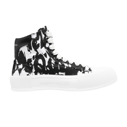Alexander McQueen: Чёрные кроссовки  Deck Plimsoll