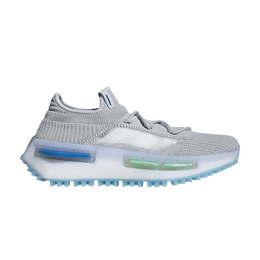 Adidas: Серые кроссовки  NMD