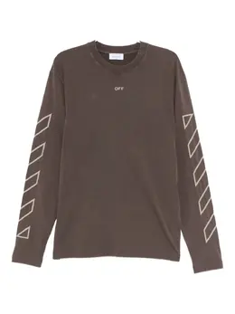 Off-White: Футболка  Arrows с длинным рукавом