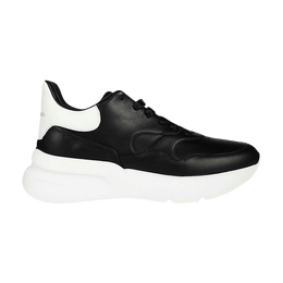 Alexander McQueen: Чёрные кроссовки  Oversized Runner
