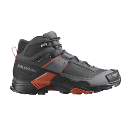 Salomon: Серые кроссовки 