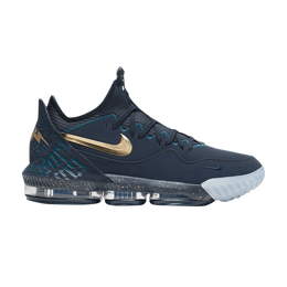 Nike: Синие кроссовки  LeBron 16 Low