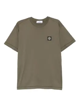 Stone Island: Хлопковая футболка  Compass
