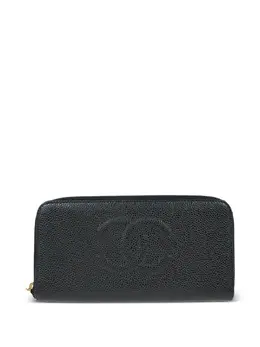 CHANEL Pre-Owned: Чёрный кошелёк 