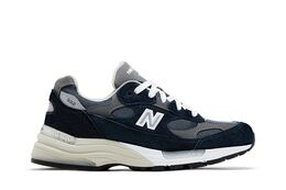 New Balance: Синие кроссовки  992