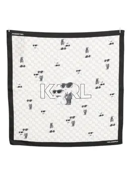 Karl Lagerfeld: Белый шарф 